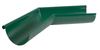 Угол желоба внешний 135 гр, сталь, d-125 мм, зеленый, Aquasystem